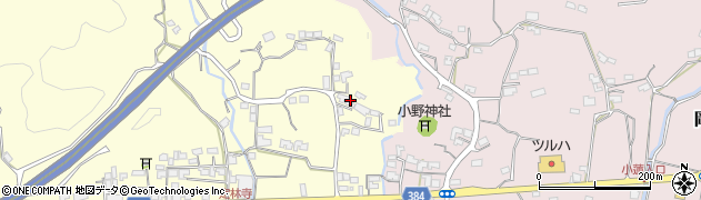 高知県南国市岡豊町定林寺369周辺の地図