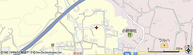 高知県南国市岡豊町定林寺372周辺の地図