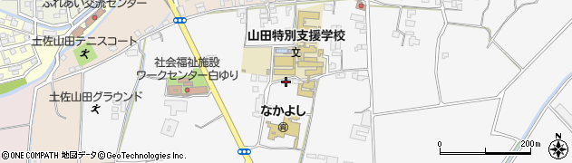 高知県香美市土佐山田町山田1164周辺の地図