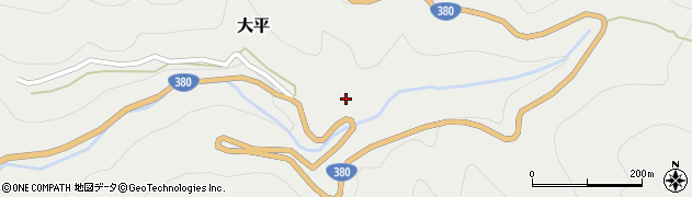 愛媛県喜多郡内子町大平992周辺の地図