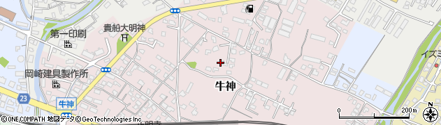 大分県中津市牛神110周辺の地図