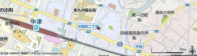 ファミリーマート中津中殿店周辺の地図