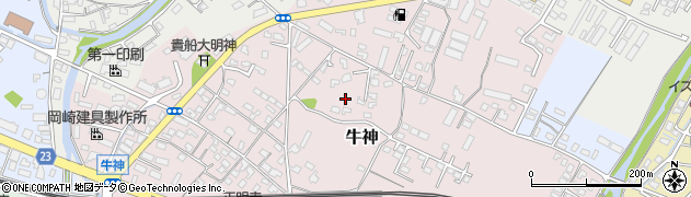 大分県中津市牛神110-13周辺の地図
