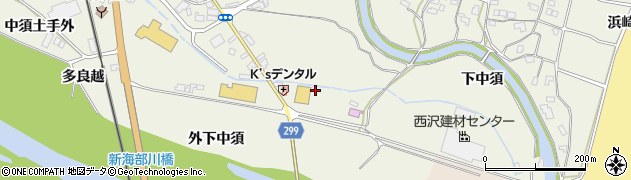 徳島県海部郡海陽町大里中須24周辺の地図