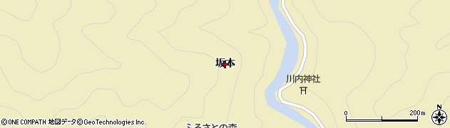 徳島県海陽町（海部郡）久尾（坂本）周辺の地図