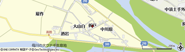 徳島県海陽町（海部郡）高園（折戸）周辺の地図