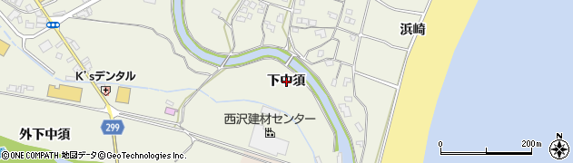 徳島県海陽町（海部郡）大里（下中須）周辺の地図