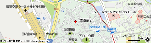 福岡県福岡市博多区空港前2丁目周辺の地図
