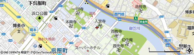 入定寺駐車場周辺の地図