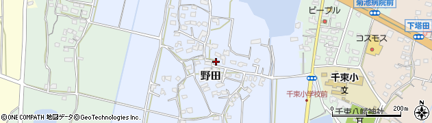 福岡県豊前市野田409周辺の地図