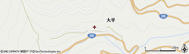 愛媛県喜多郡内子町大平1198周辺の地図