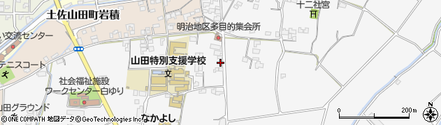 高知県香美市土佐山田町山田1386周辺の地図