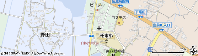 福岡県豊前市千束124周辺の地図