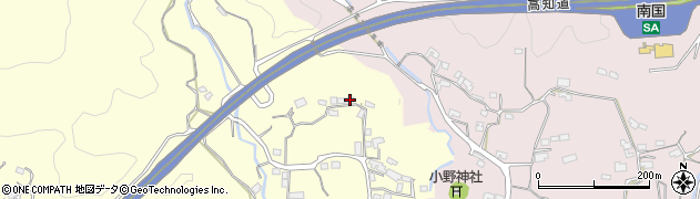高知県南国市岡豊町定林寺445周辺の地図