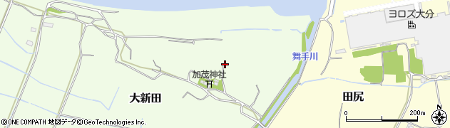 大分県中津市大新田3019周辺の地図