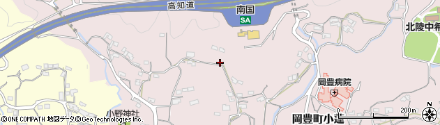 高知県南国市岡豊町小蓮周辺の地図