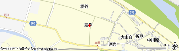 徳島県海部郡海陽町高園雇作18周辺の地図