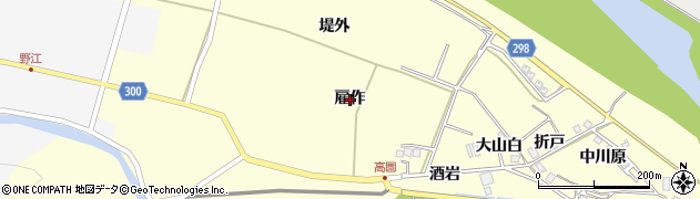 徳島県海陽町（海部郡）高園（雇作）周辺の地図