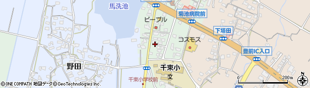福岡県豊前市千束115周辺の地図