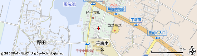 福岡県豊前市千束125周辺の地図