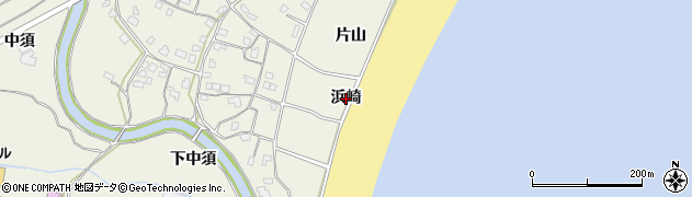 徳島県海陽町（海部郡）大里（浜崎）周辺の地図