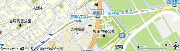 福岡国際空港サイドパーキング周辺の地図