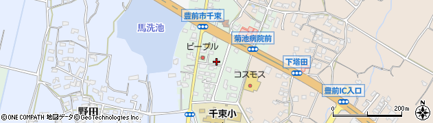 福岡県豊前市千束128周辺の地図