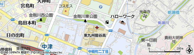 東九州龍谷高等学校周辺の地図