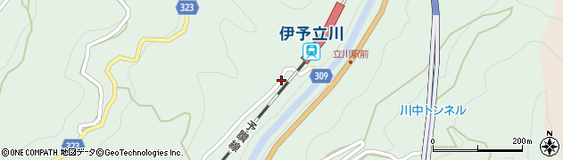 伊予立川駅周辺の地図
