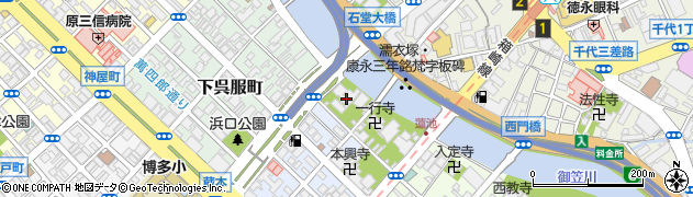 福岡県福岡市博多区中呉服町10周辺の地図