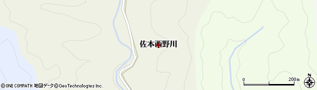 和歌山県すさみ町（西牟婁郡）佐本西野川周辺の地図