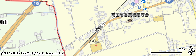 高知県香美市土佐山田町中組2276周辺の地図