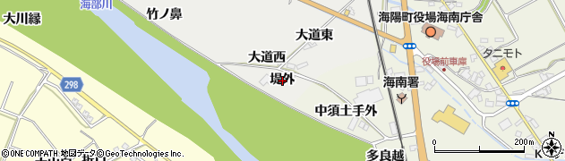 徳島県海陽町（海部郡）多良（堤外）周辺の地図