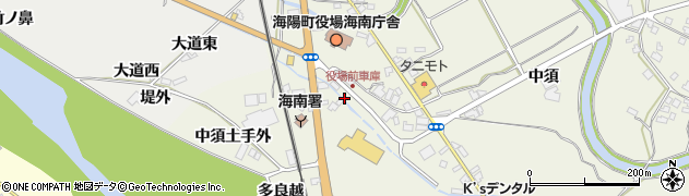 徳島県海陽町（海部郡）大里（松ノ本）周辺の地図