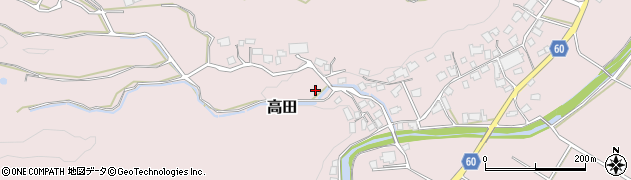 福岡県飯塚市高田周辺の地図