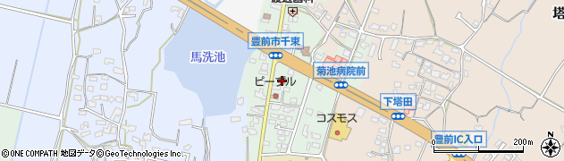 ローソン豊前千束店周辺の地図