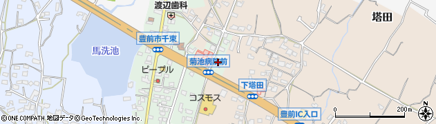 福岡県豊前市千束148周辺の地図