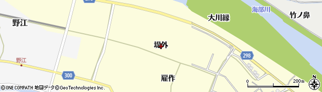徳島県海陽町（海部郡）高園（堤外）周辺の地図