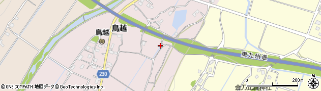 福岡県豊前市鳥越周辺の地図