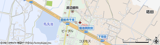 福岡県豊前市千束162周辺の地図