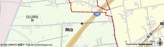 高知県南国市陣山周辺の地図