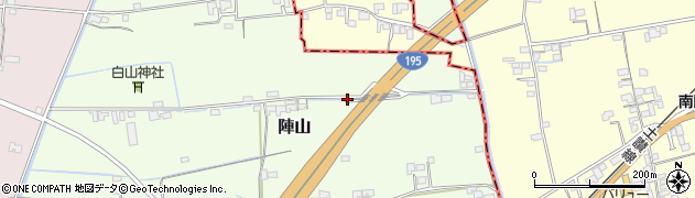 高知県南国市陣山周辺の地図