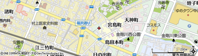 島田神社周辺の地図