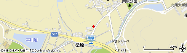 福岡県福岡市西区桑原1650周辺の地図