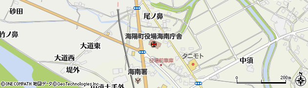 徳島県海陽町（海部郡）周辺の地図