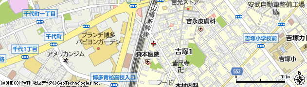 きょくとう吉塚店周辺の地図