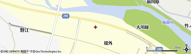 徳島県海陽町（海部郡）高園（導善寺）周辺の地図