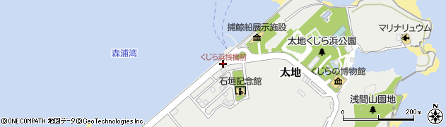 くじら浜桟橋前周辺の地図