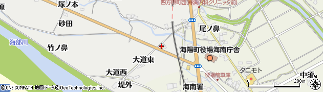徳島県海部郡海陽町多良高橋周辺の地図