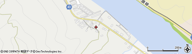 愛媛県大洲市長浜町沖浦122周辺の地図